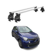 Barres de toit transversales pour Renault Twingo III 2014-2019 Acier Gris
