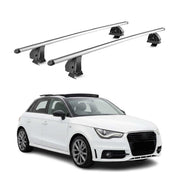 Barres de toit transversales Alu pour Audi A1 Sportback 8X 2012-2018 TÜV Gris 2x
