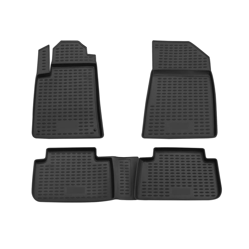 OMAC Tapis de sol pour Citroen C5 2001-2008 sur mesure en caoutchouc Noir