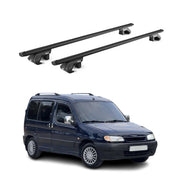 Barres de toit transversales pour Citroen Berlingo I 1996-2008 Alu Noir 2x ABE