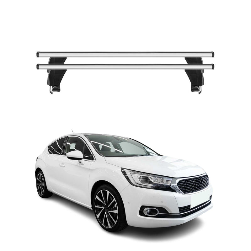 Menabo Barres de toit Transversales pour DS4 Crossback 2015-2021 Gris ABE 2x