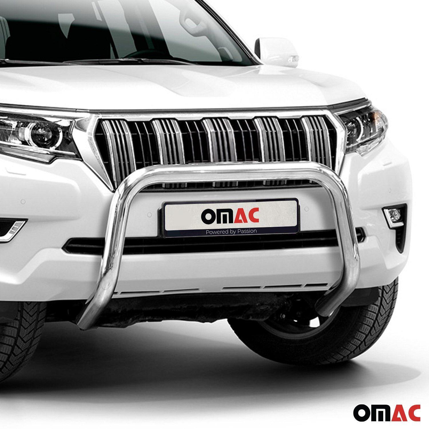 Pare-Buffle Avant Pour Toyota Land Cruiser 150 2019-2023 Argent
