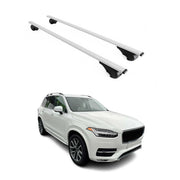 Barres de toit Transversales pour Volvo XC90 2015-2020 Fer Argent