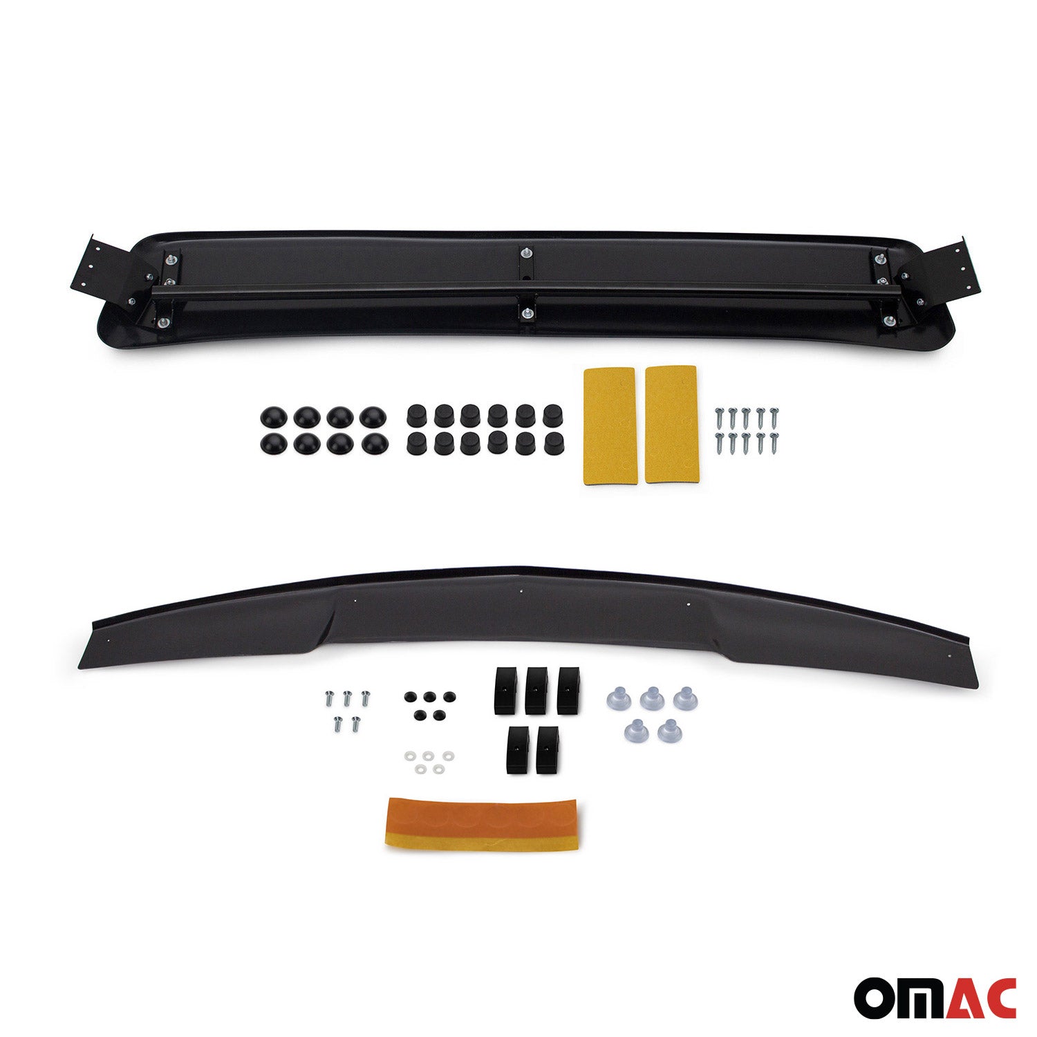 Set Déflecteur de Capot Visière Pare-brise pour Mitsubishi L200 2007-2015 2Pcs