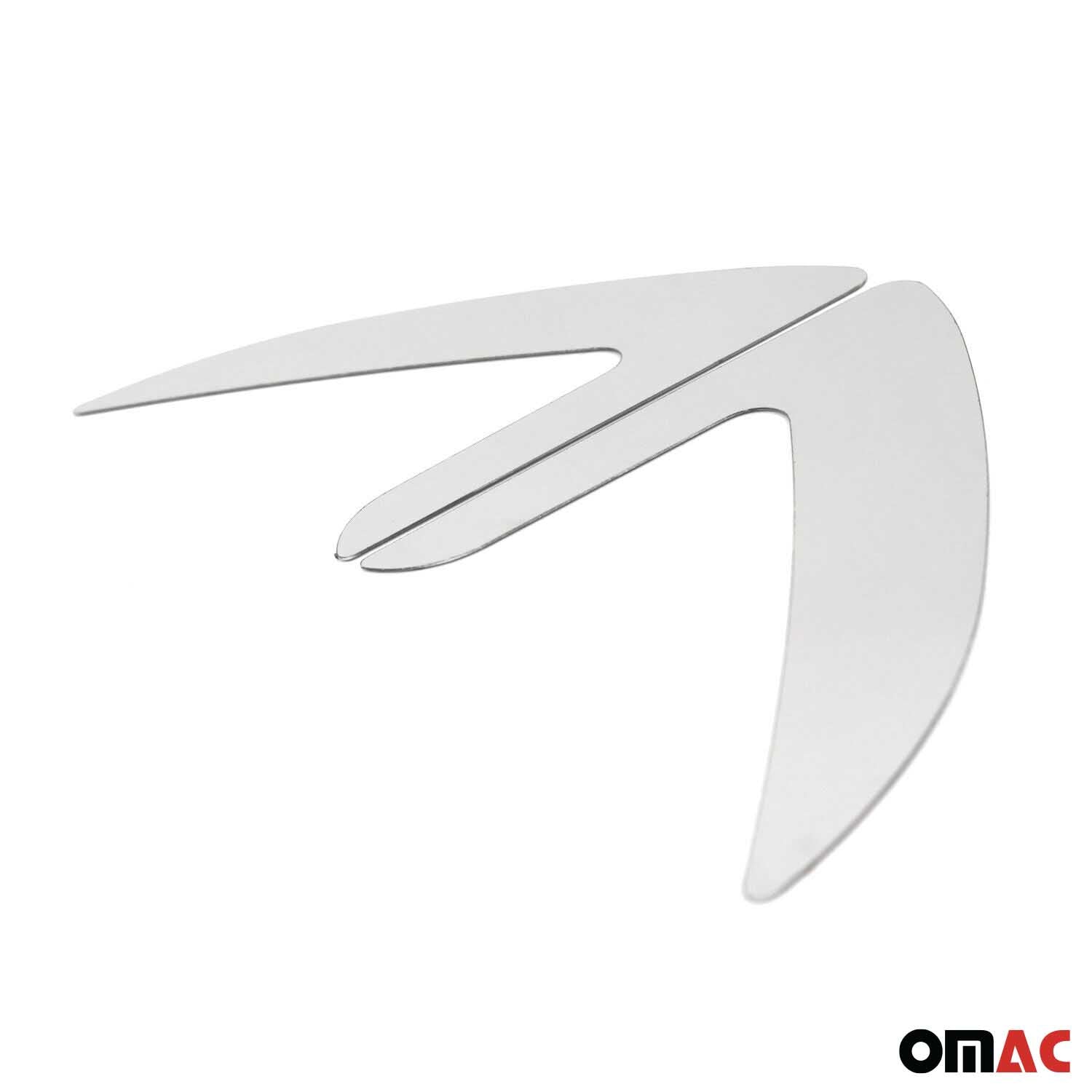 Bandes décoratives latérales chromées pour Toyota Corolla 2013-2019 inox 2Pcs