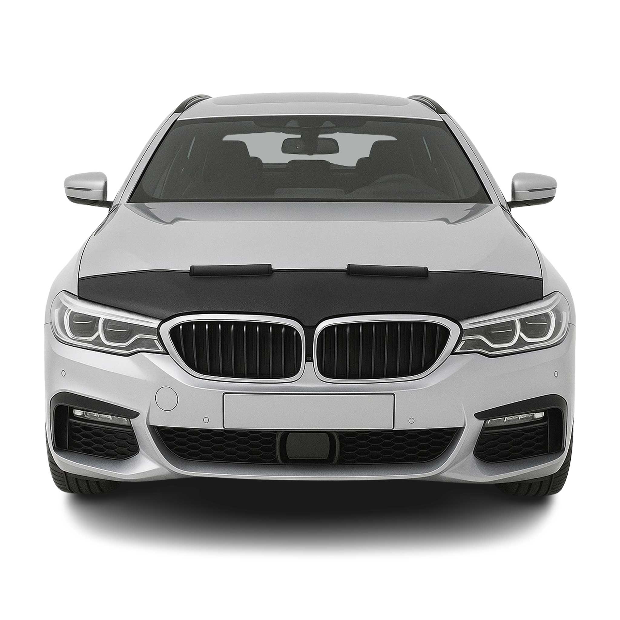 Protège Capot pour BMW Série 5 G30 G31 2017-2020 Pre-FL Masque de voiture Noir