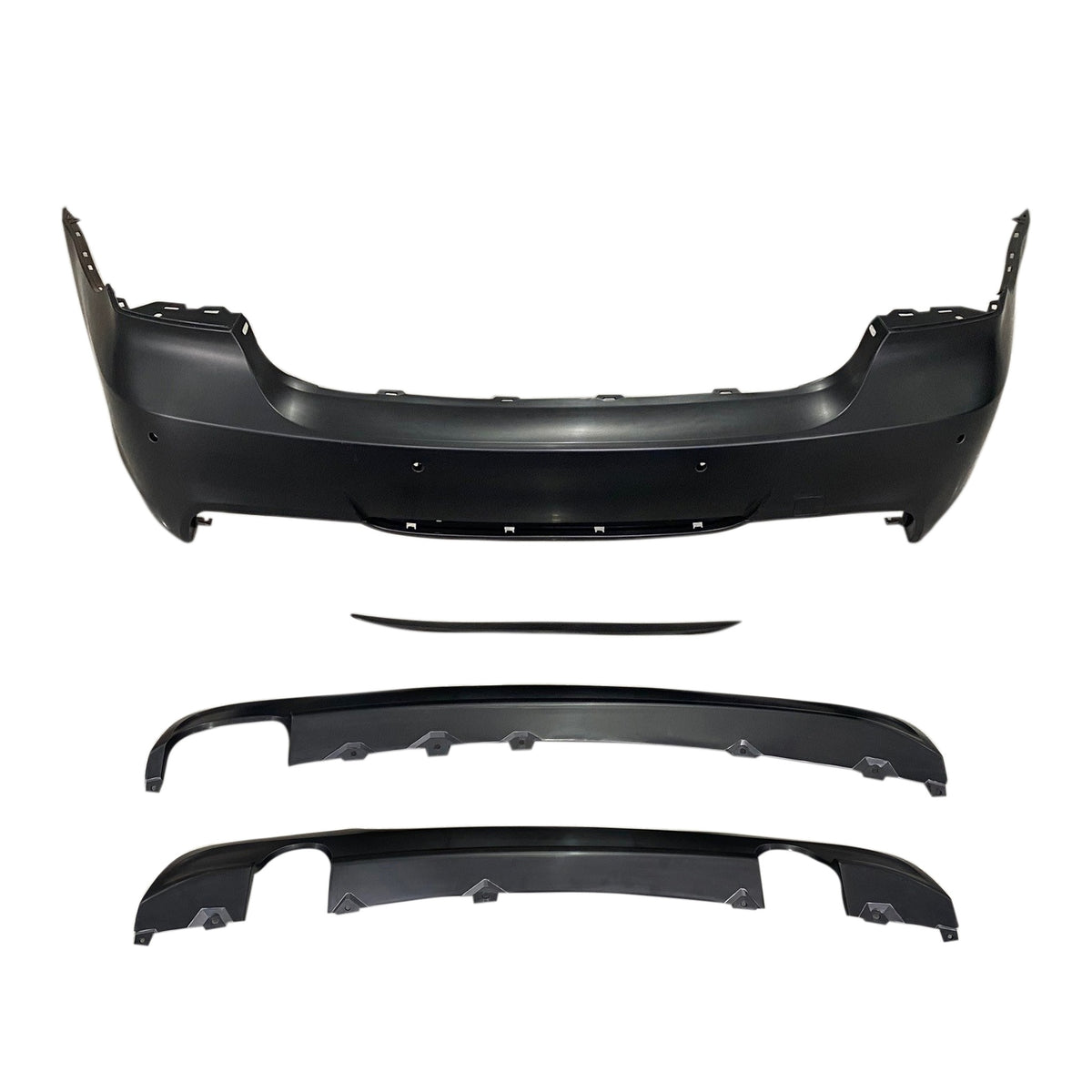 JOM Pare-choc Arrière pour BMW Série 3 E90 Berline 05-2011 inkl. 2 Diffusor PDC