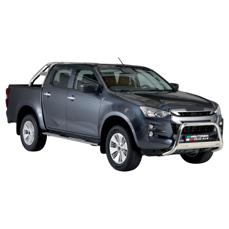 Pare-buffle Avant pour Isuzu D-Max Double Cab 2020-2025 63mm en Acier Argent