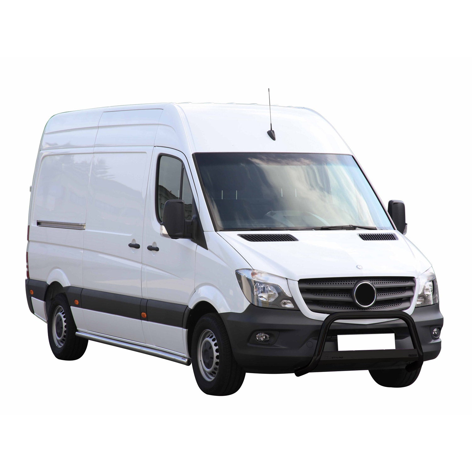 Pare-buffle Avant pour Mercedes Sprinter 2013-2018 63 mm en Acier Noir