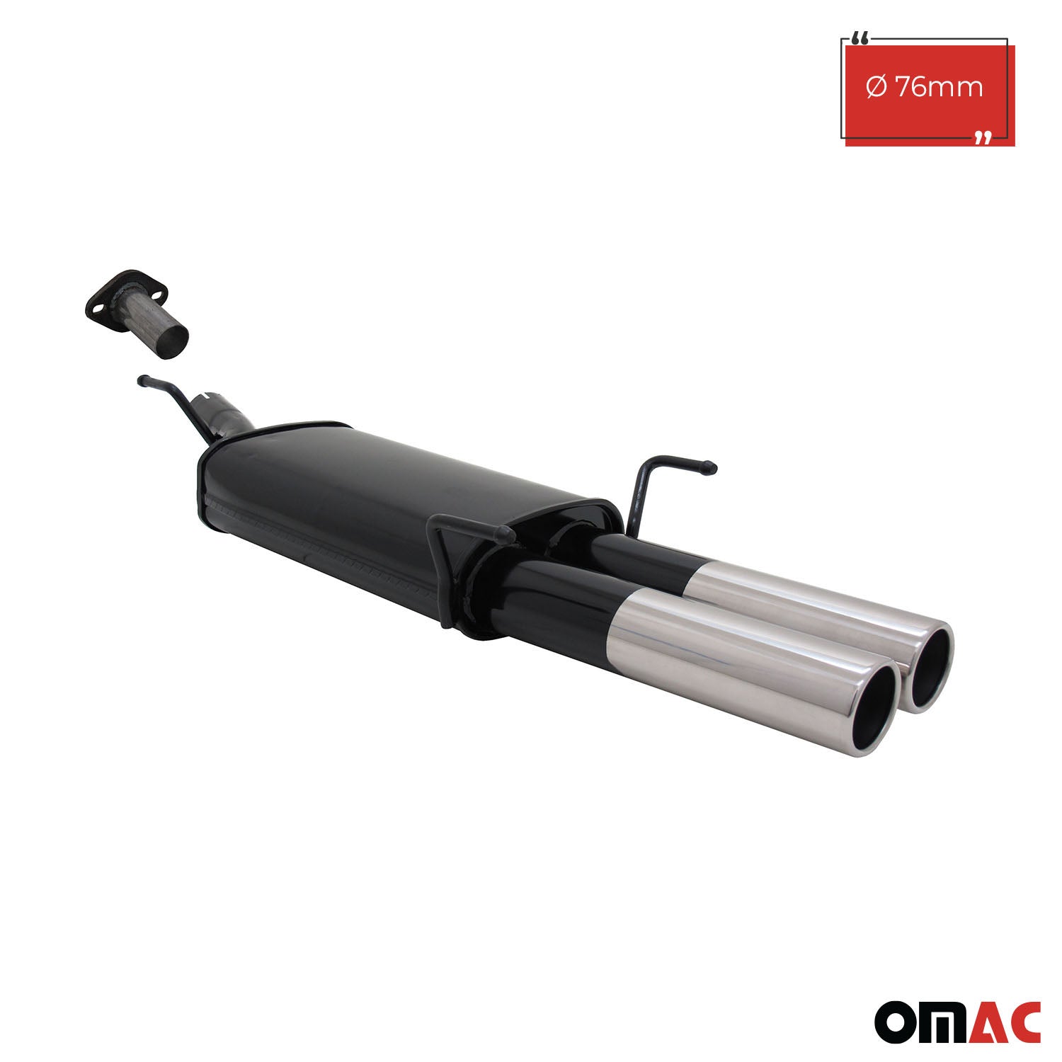 Échappement arrière sport Novus pour Opel Astra G Coupe/Cabriolet 2x76mm ABE