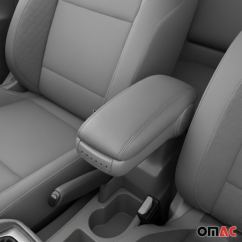 Accoudoir pour Fiat 500 500C 2015-2021 Vinyl Abs Gris