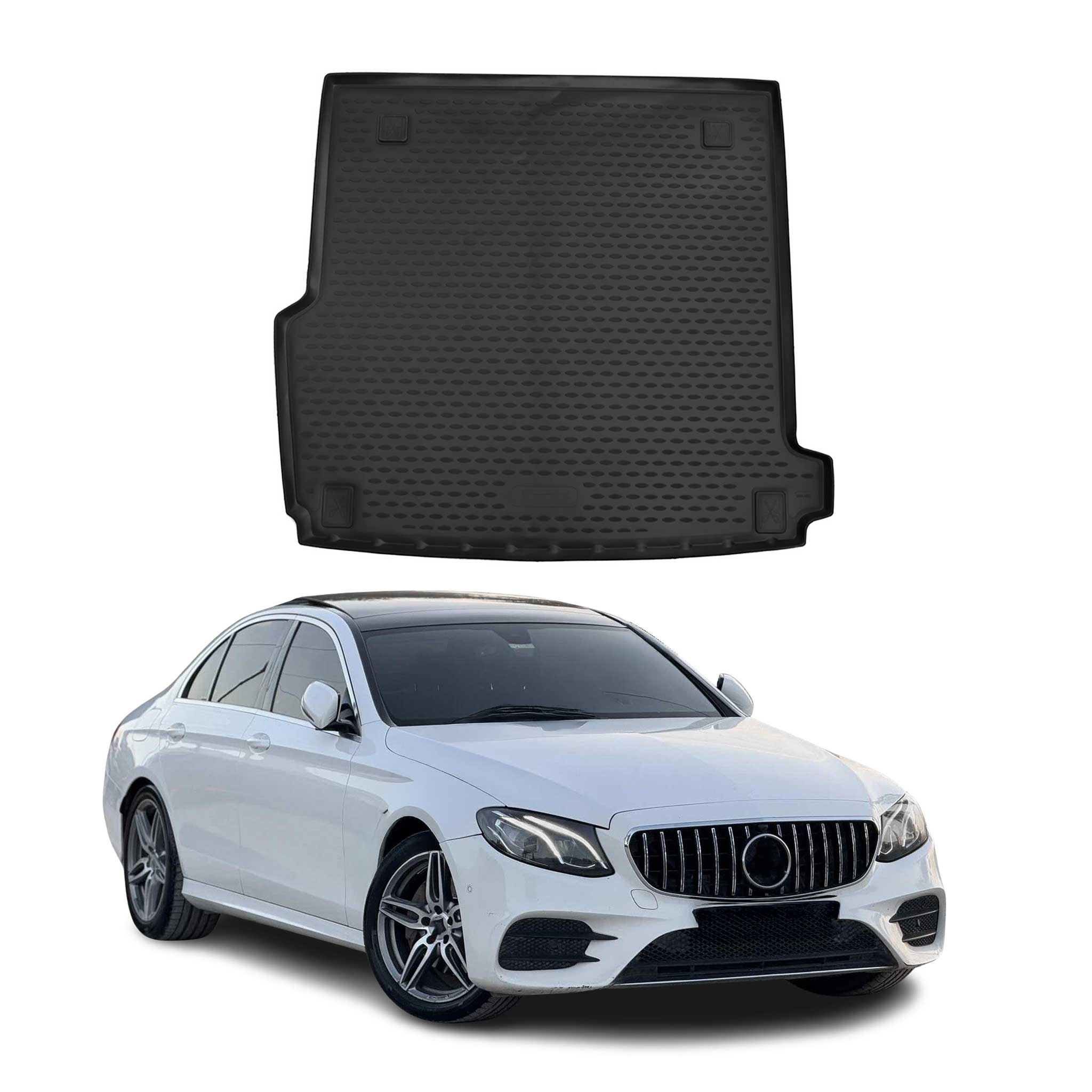 OMAC Tapis De Coffre pour Mercedes E-Klasse W213 S213 2016-2024 caoutchouc