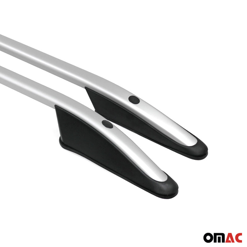 Barres de toit longitudinales pour Ford Transit 2014-2025 L2 Aluminium Gris