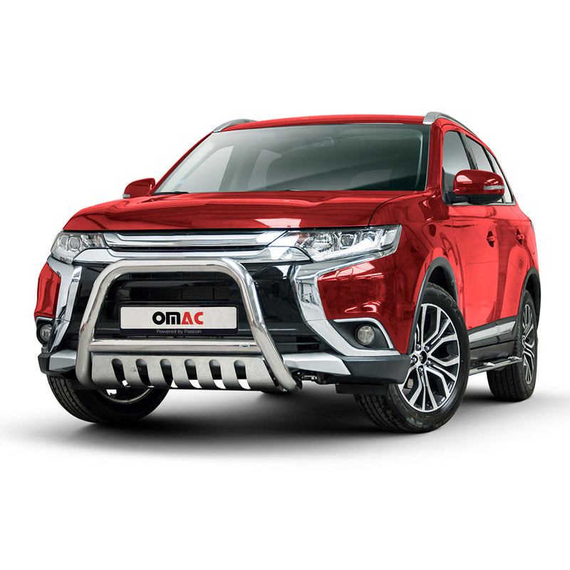 Pare-Buffle Avant Pour Mitsubishi Outlander 2015-2021 en Acier Argent