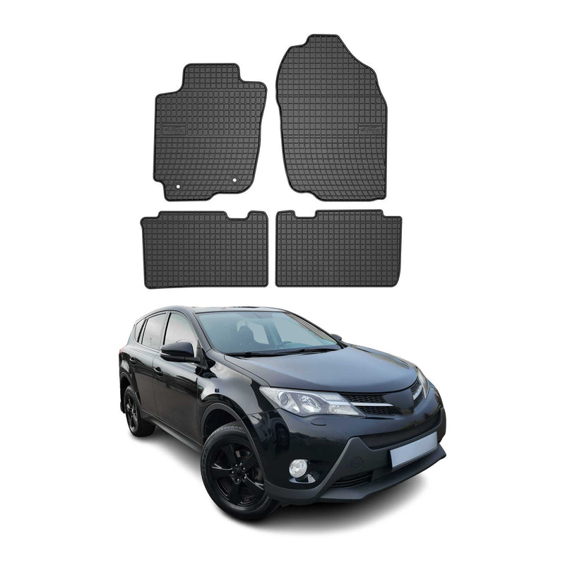 Tapis de Sol pour Toyota RAV4 2013-2019 Caoutchouc Noir