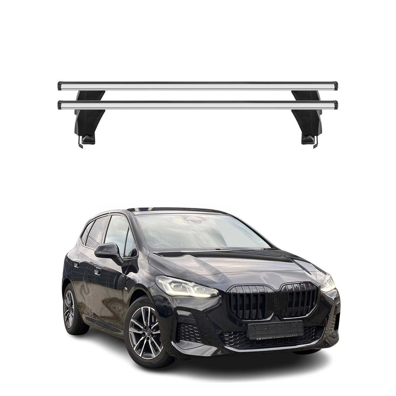 Menabo Barres de toit transversales pour BMW Série 2 U06 2021-2025 Alu Gris