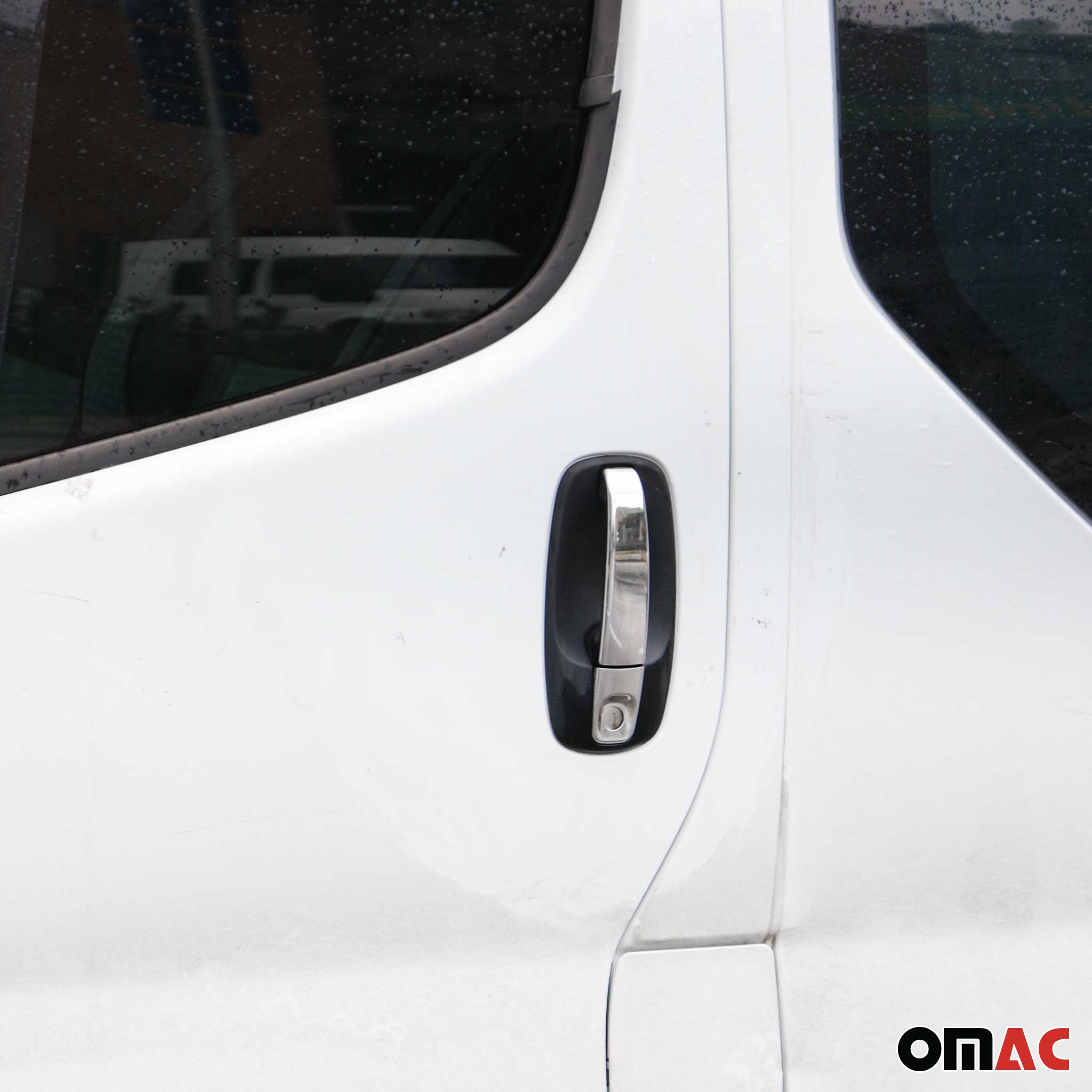 Couverture de poignée de porte pour Renault Trafic 2001-2014 en Acier chromé