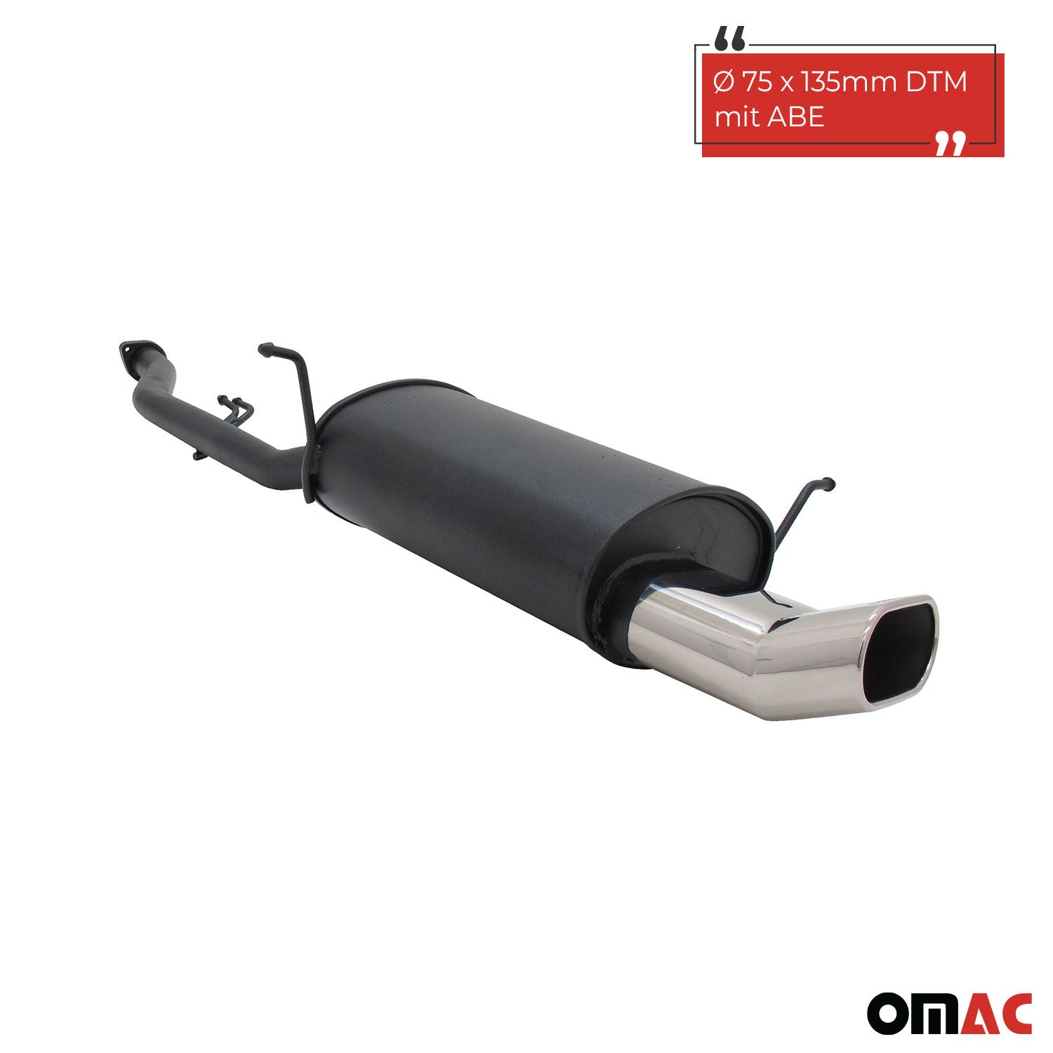 Échappement arrière sport Novus pour BMW E36 Compact 316i 135x75mm DTM avec ABE