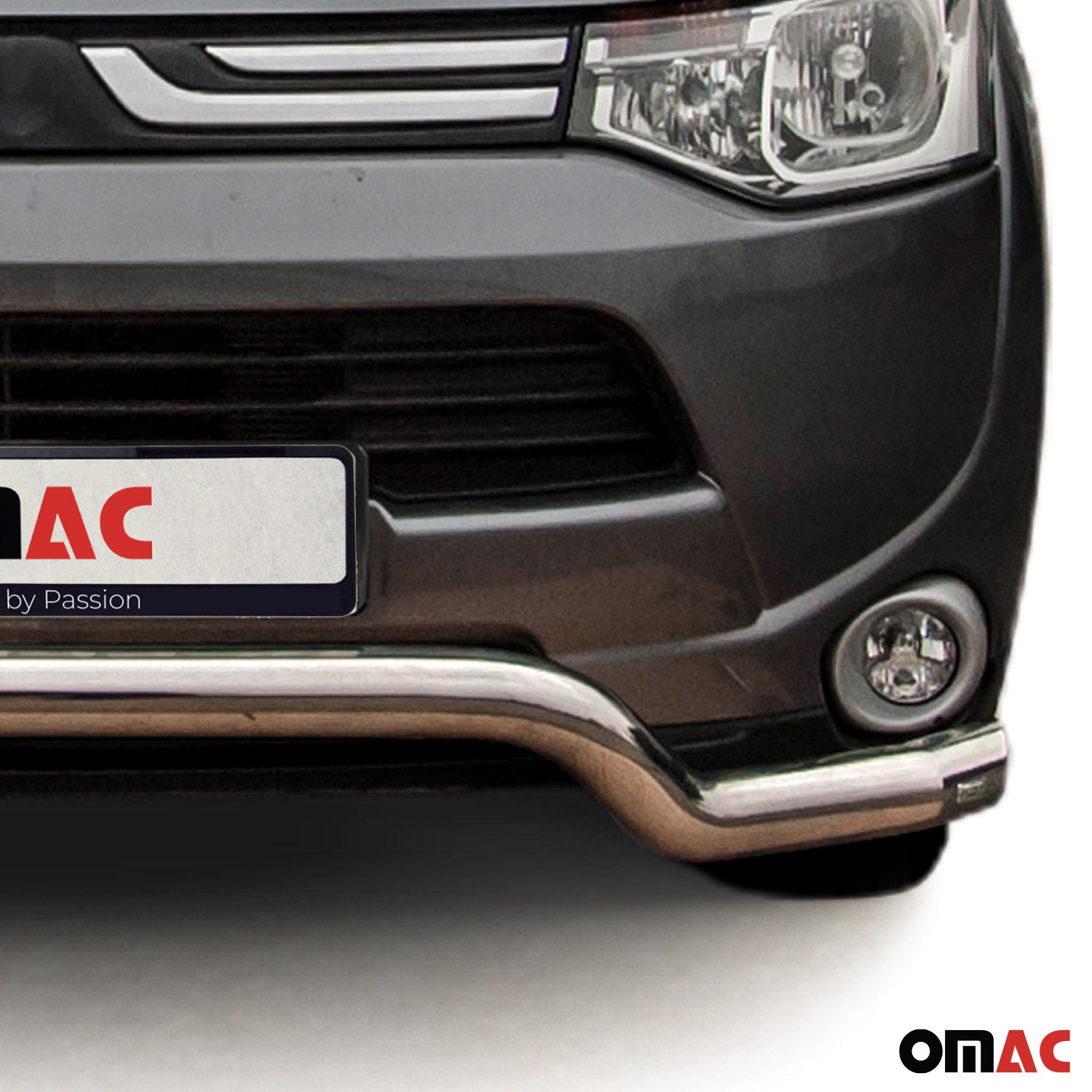 Pare-Buffle Avant Pour Mitsubishi Outlander 2012-2015 en Acier Argent