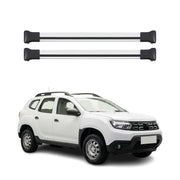 Barres de Toit Transversales pour Dacia Duster 2018-2023 Aluminium Gris