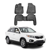 OMAC Tapis de sol pour Kia Sorento 2010-2012 sur mesure en caoutchouc Noir