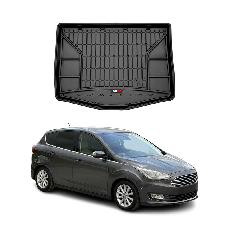 Tapis de Coffre pour Ford C-Max 2010-2019 TPE Noir