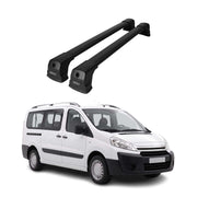 Barres de toit transversales pour Citroen Jumpy II 2007-2016 Aluminium Noir 2x
