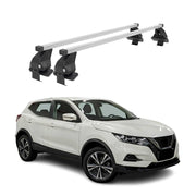 Barres de toit transversales pour Nissan Qashqai J11 2017-2021 Acier Gris