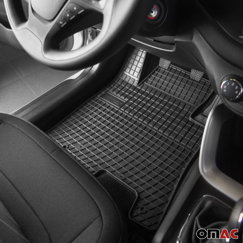 Tapis de Sol pour VW Crafter 2016-2025 Convient à 1ème rangée Noir Caoutchouc