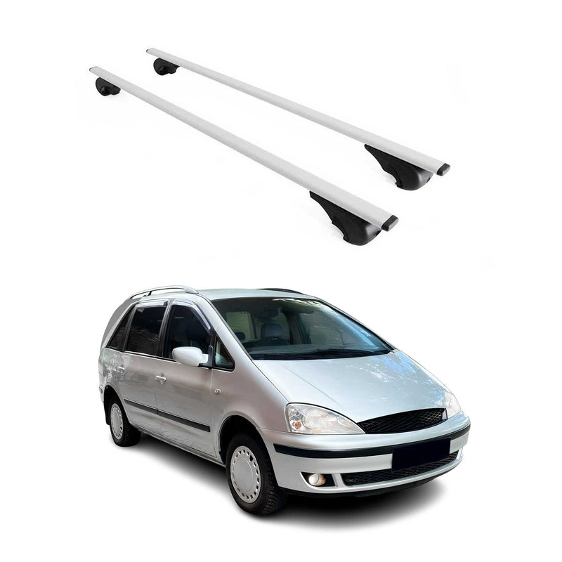 Barres de toit Transversales pour Ford Galaxy 1995-2006 Fer Argent