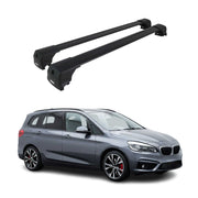 Barres De Toit Transversales pour BMW Serie 2 Gran Tourer F46 2014-2021 Noir 2x