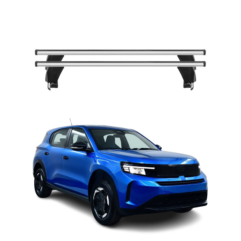 Menabo Barres de toit Transversales pour Opel Frontera 2024-2025 Alu Gris 2x