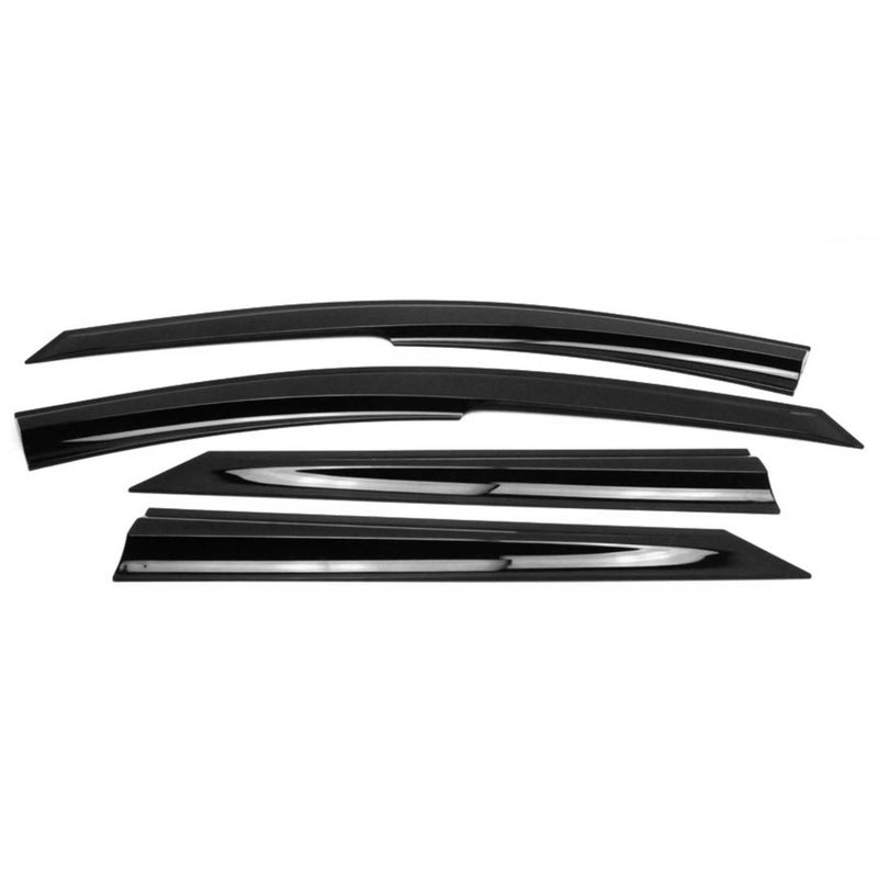 Déflecteurs De Vent Pluie D'air pour Dacia Logan 2006-2017 Acrylique 4 Pcs