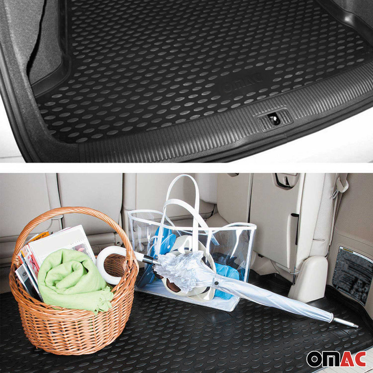 Kit Tapis de Sol et Coffre pour Audi A3 8YA Sportback 2020-2026 Hybrid Noir TPE