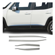 Garniture Baguette de porte latérale pour Jeep Renegade 2014-2024 inox 4Pcs