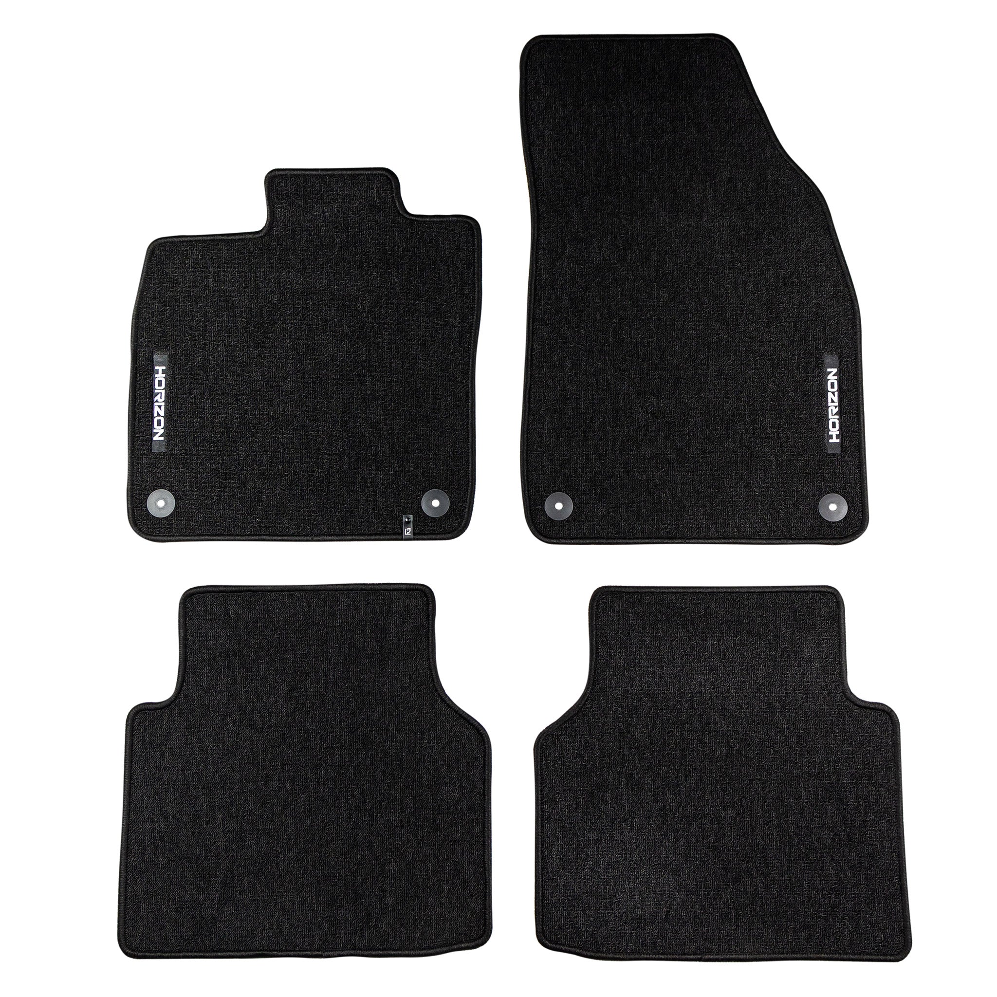 Tapis de Sol de Voiture pour Skoda Enyaq Coupé iV 2022-2026 Velours Noir 4Pcs