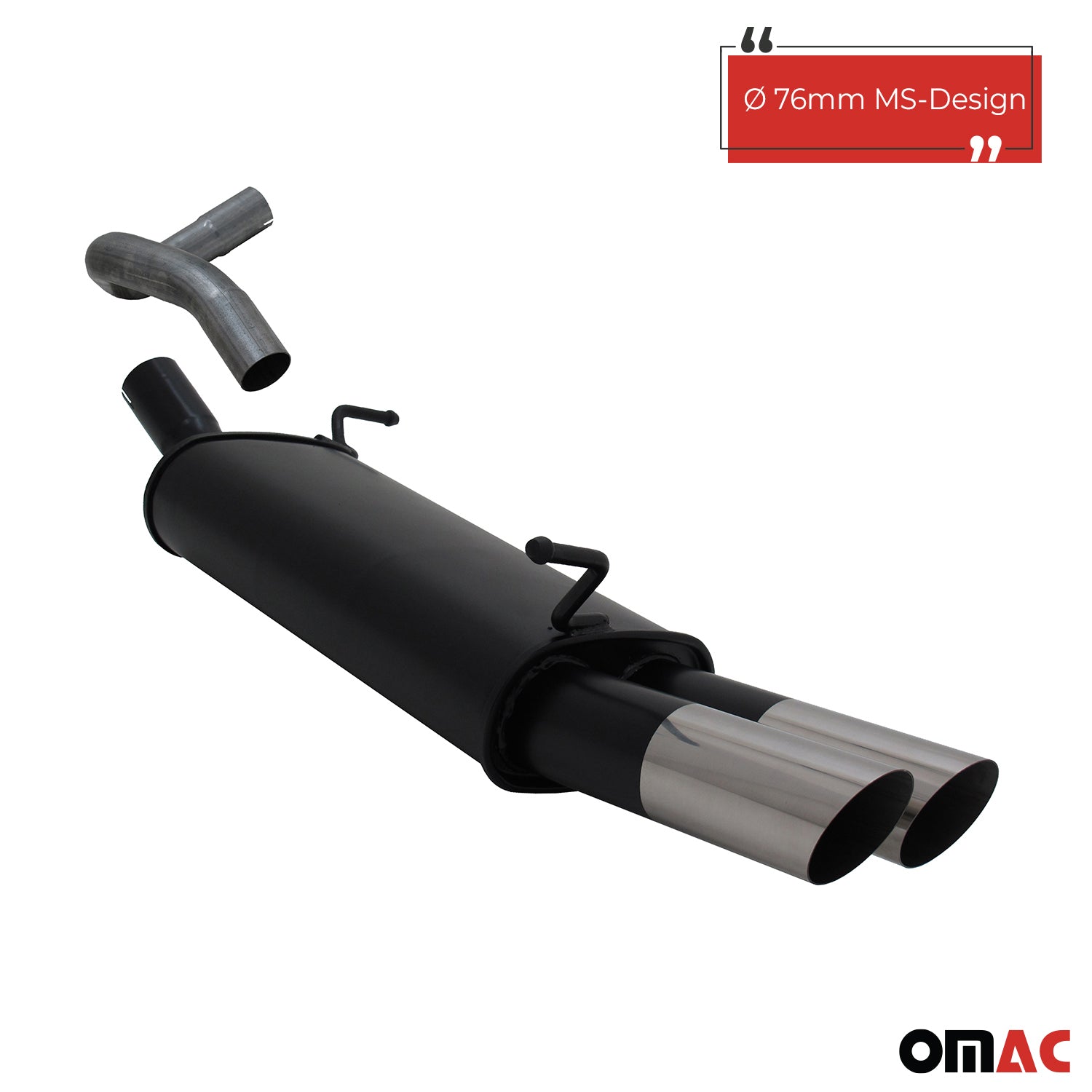 Échappement arrière sport Novus pour Seat Ibiza 6L 2x76mm MS-Design avec ABE