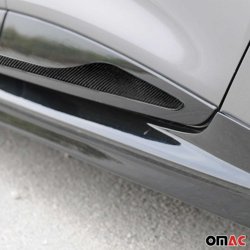 Garniture Baguette de porte latérale pour Renault Clio 2012-2019 acier inox 4x