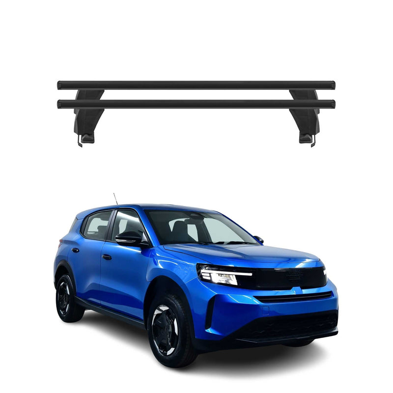 Menabo Barres de toit Transversales pour Opel Frontera 2024-2025 Alu Noir 2x