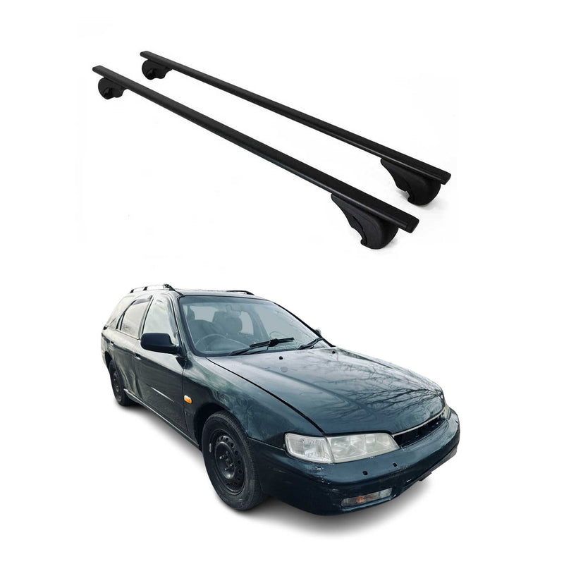 Barres de toit Transversales pour Honda Accord 1994-1997 Break Fer Noir