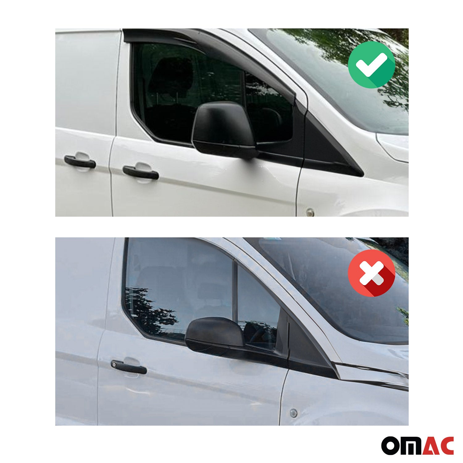 Coques de Rétroviseurs pour Ford Transit Connect 2014-2019 Pre-FL en ABS Argent