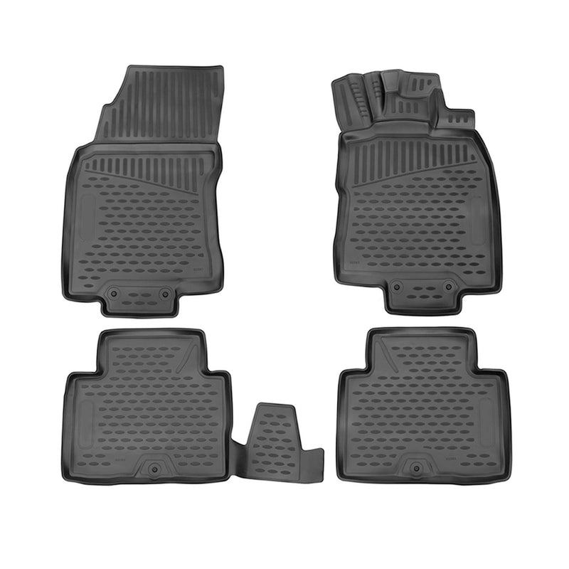 Tapis de sol pour Nissan X-Trail 2014-2021 RHD en caoutchouc TPE 3D Noir 4Pcs