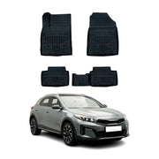 Tapis de sol pour Kia Xceed / Ceed 2019-2027 Noir 3D en Caoutchouc TPE 4Pcs