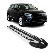 Marchepieds Latéraux pour VW Tiguan Allspace 2016-2023 Aluminium Gris 2Pcs