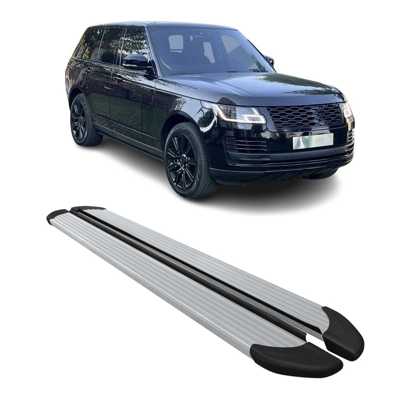 Marchepieds Latéraux pour Range Rover Vogue 2012-2024 Aluminium Argent 2Pcs