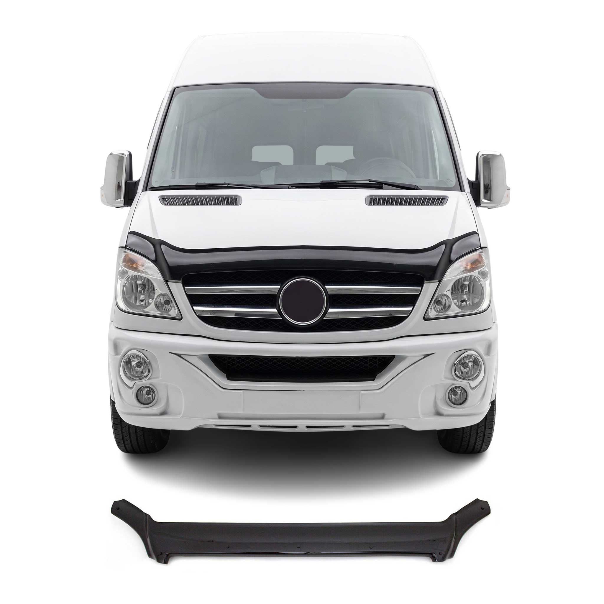 Deflecteurs d'air capot de voiture pour Mercedes Sprinter W906 2006-13 Acrylique
