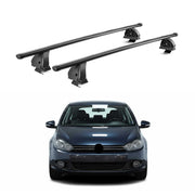 Barres de toit transversales acier pour VW Golf mk6 HB Break 2008-2012 5Portes