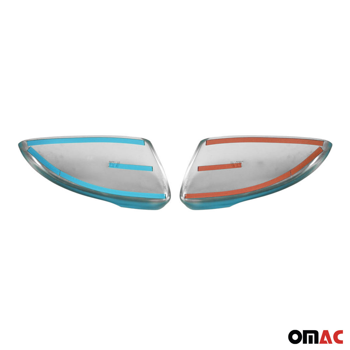 Coques de Rétroviseurs pour VW Eos 2010-2015 FL Acier Inoxydable Chromé Argent