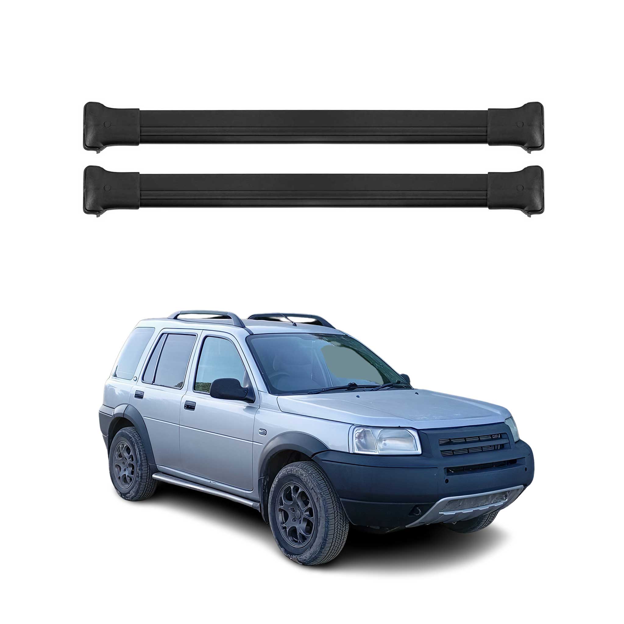 Barres de toit transversales pour Land Rover Freelander I L314 1997-2006 Noir 2x