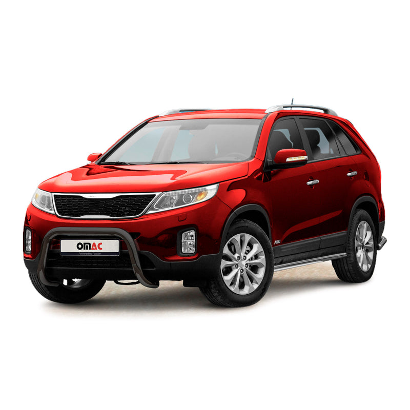 Pare-Buffle Avant Pour Kia Sorento 2012-2015 Acier Inoxy Noir